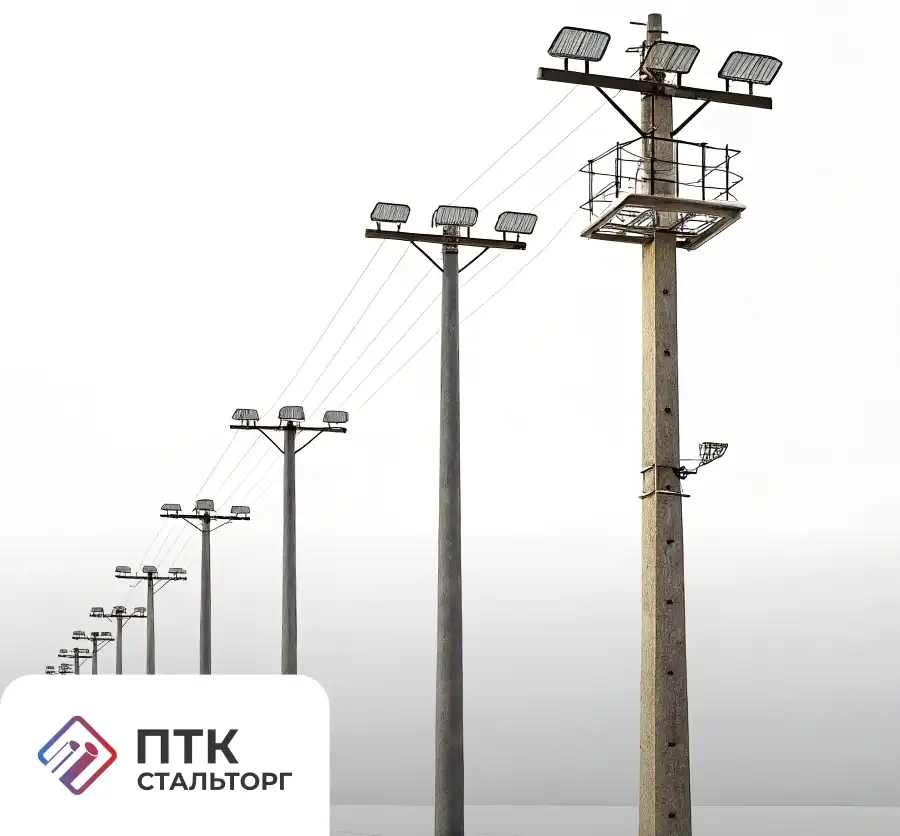 Опора освещения ОГС-0,7-10 граненая силовая