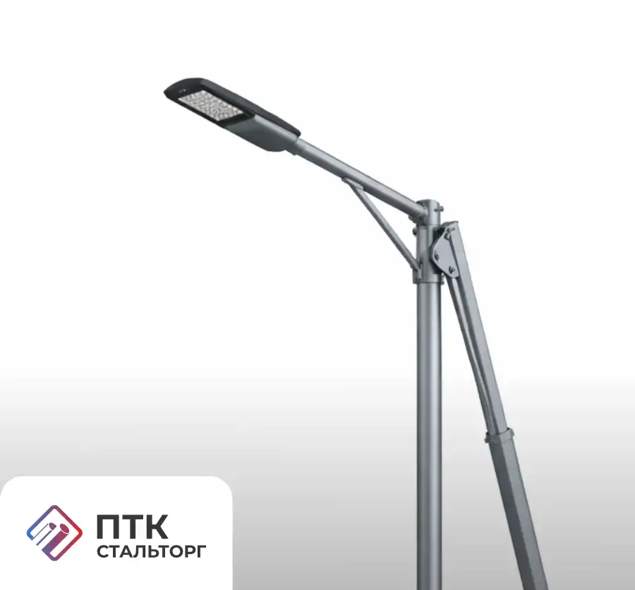 Опора освещения ОГСКЛ-10,5 граненая коническая складывающаяся